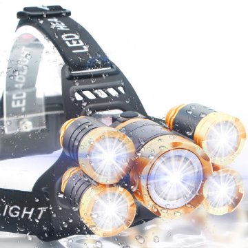 Čelovka Headlamp 5 x CREE LED