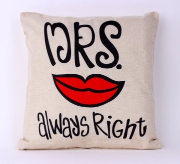 Povlak na polštář Luxury Styl 45x45cm - Mrs. Always Right