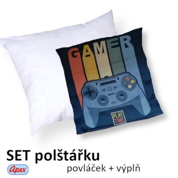 3D povláček na polštářek Apex - Play - Polštářek s výplní (100% pes kuličkové duté vlákno)