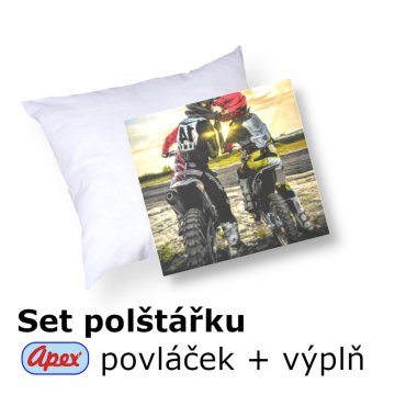 3D povláček na polštářek Apex - Cross - set Polštářek s výplní + Povláček